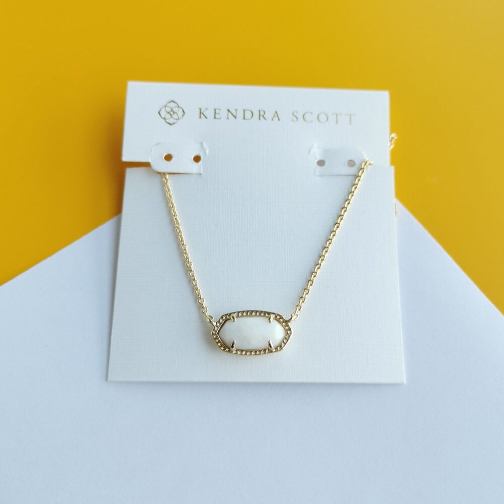 Elisa Gold Ivory Pearl Pendant Necklace by Kendra Scott